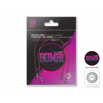 Strună din oțel cu vârtej BOMB!  / 49 fibre-1