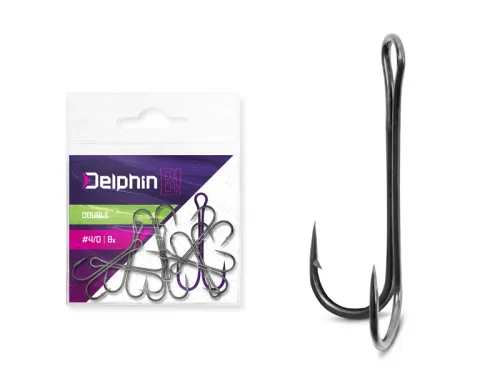 Cârlig dublu Delphin B! Double / 8ks-1