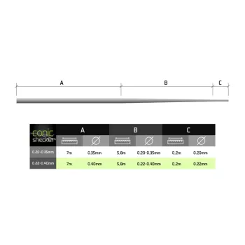 Fir conic pentru înaintaș Delphin Conic SHOCKER REAXE / 6x13m-1
