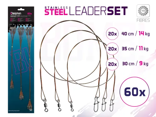 9-Set-strune-din-oţel-BOMB!-Cu-vartej-şi-carabina---49-fibre